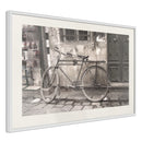 Poster - Old Bicycle  - wit passepartout