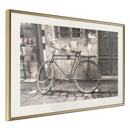 Poster - Old Bicycle  - goud passepartout