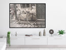 Poster - Old Bicycle  - zwart
