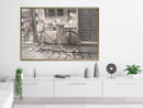 Poster - Old Bicycle  - goud