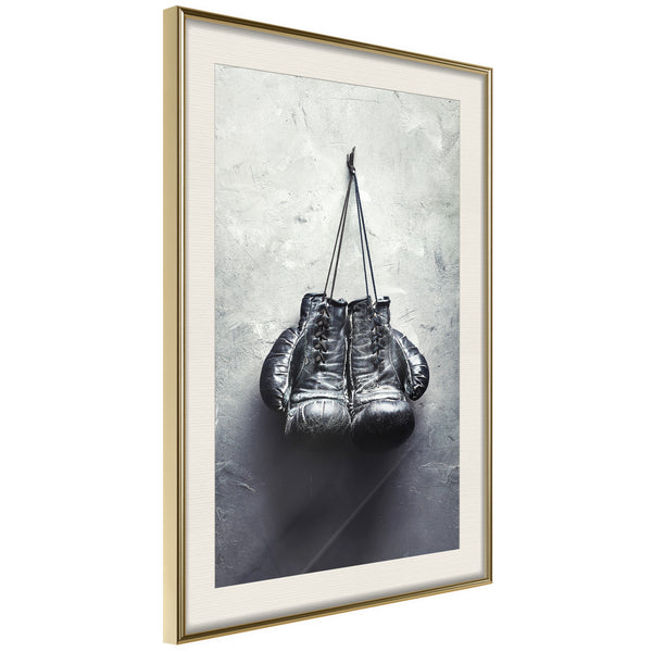Poster - Retirement  - goud passepartout