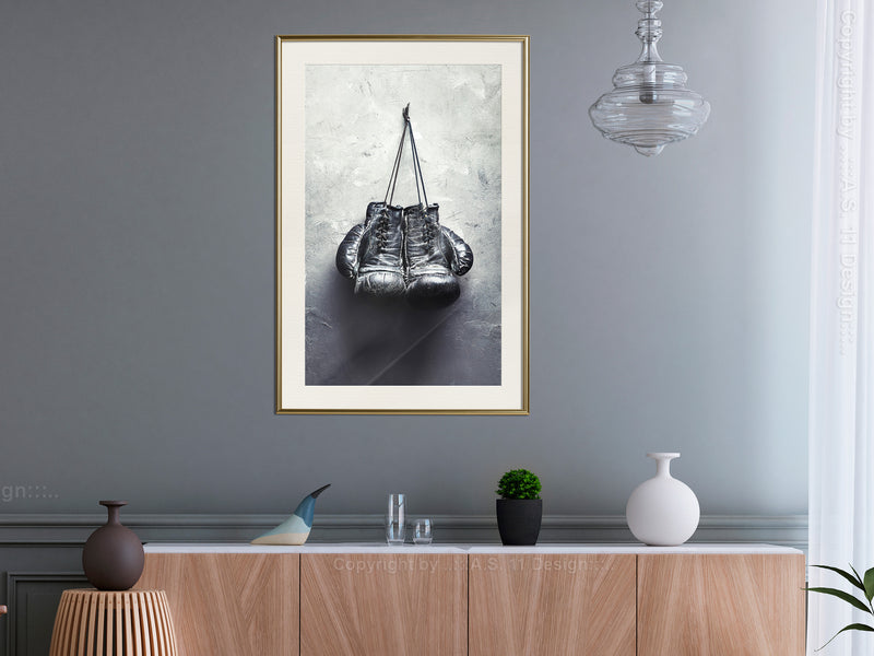 Poster - Retirement  - goud passepartout