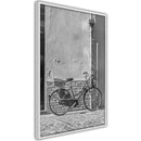 Poster - Bicycle with Black Tires  - wit