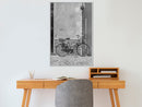 Poster - Bicycle with Black Tires  - wit