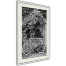 Poster - Bicycle with White Tires  - wit passepartout