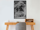Poster - Bicycle with White Tires  - zwart