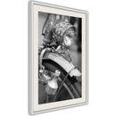 Poster - Lamp and Dynamo  - wit passepartout