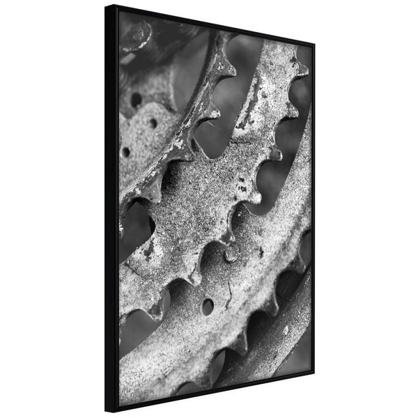 Poster - Sprocket Wheel  - zwart