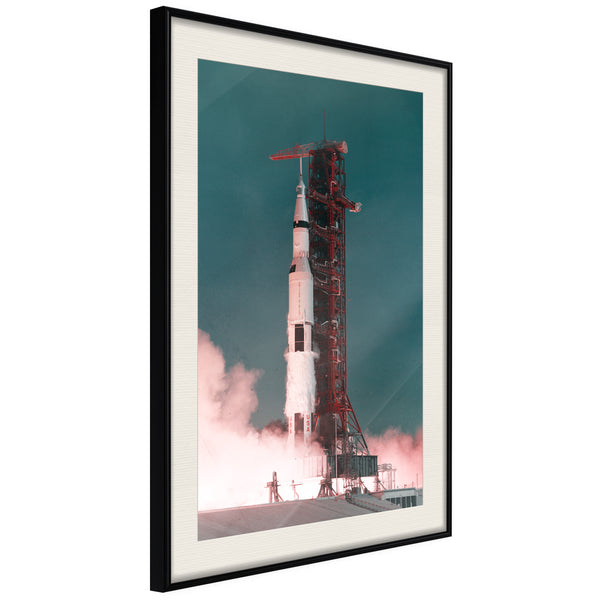 Poster - Launch into the Unknown  - zwart passepartout