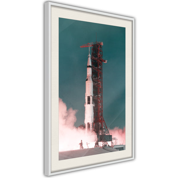 Poster - Launch into the Unknown  - wit passepartout