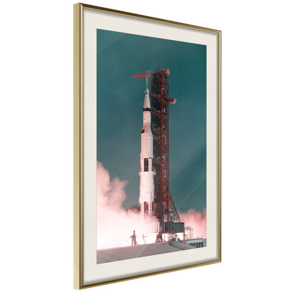 Poster - Launch into the Unknown  - goud passepartout