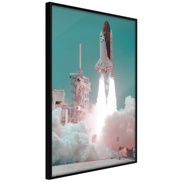 Poster - Leaving the Earth  - zwart