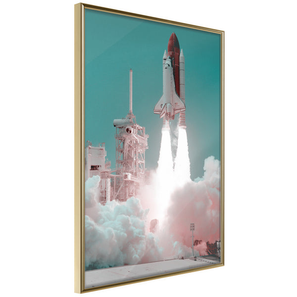 Poster - Leaving the Earth  - goud