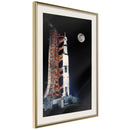 Poster - Cosmodrome  - goud passepartout