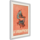 Poster - Retro Music  - wit passepartout