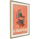 Poster - Retro Music  - goud passepartout