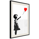 Poster - Banksy: Love is in the Bin  - zwart passepartout