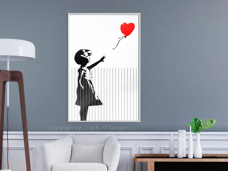 Poster - Banksy: Love is in the Bin  - wit