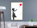 Poster - Banksy: Girl with Balloon I  - goud