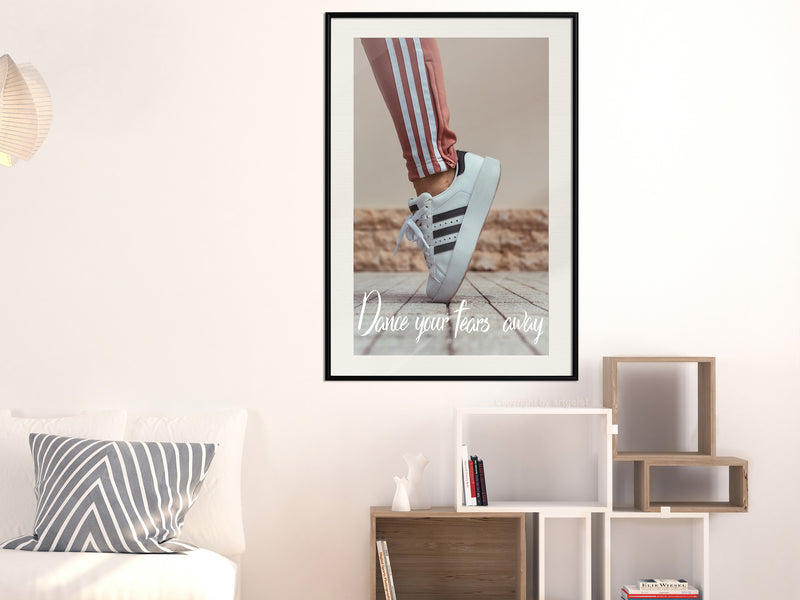 Poster - Dance  - zwart passepartout