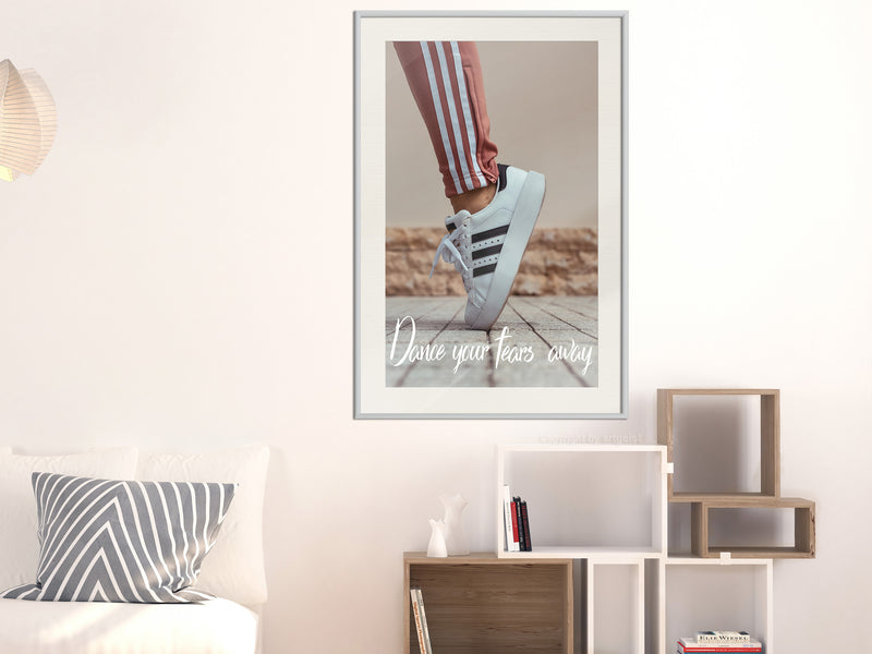 Poster - Dance  - wit passepartout