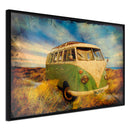 Poster - Hippie Van I  - zwart