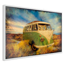 Poster - Hippie Van I  - wit