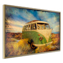 Poster - Hippie Van I  - goud
