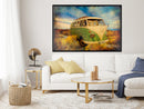 Poster - Hippie Van I  - zwart
