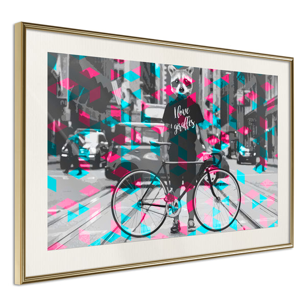 Poster - Interspecies Love  - goud passepartout