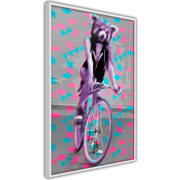 Poster - Extraordinary Cyclist  - wit
