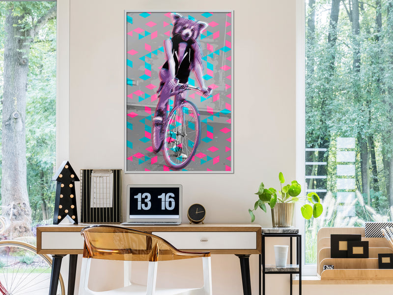 Poster - Extraordinary Cyclist  - wit