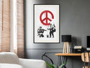 Poster - Banksy: CND Soldiers II  - zwart passepartout