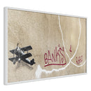 Poster - Banksy: Love Plane  - wit