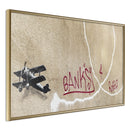 Poster - Banksy: Love Plane  - goud