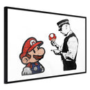 Poster - Banksy: Mario and Copper  - zwart