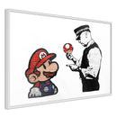 Poster - Banksy: Mario and Copper  - wit