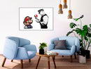 Poster - Banksy: Mario and Copper  - wit