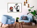 Poster - Banksy: Mario and Copper  - goud