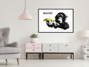 Poster - Banksy: Banana Gun II  - zwart