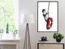 Poster - Banksy: Swinger  - zwart