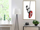 Poster - Banksy: Swinger  - goud