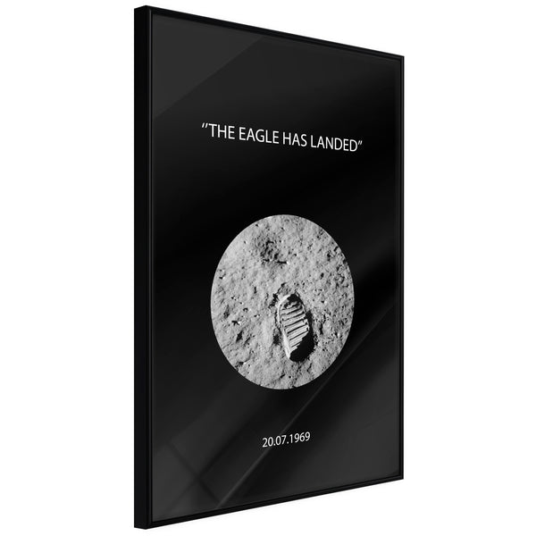 Poster - Small Step  - zwart