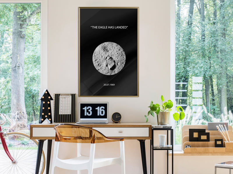 Poster - Small Step  - goud