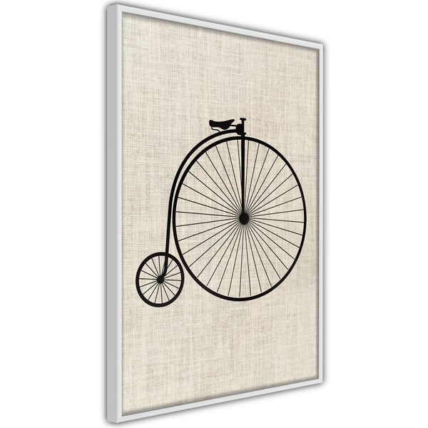 Poster - Penny-Farthing  - wit