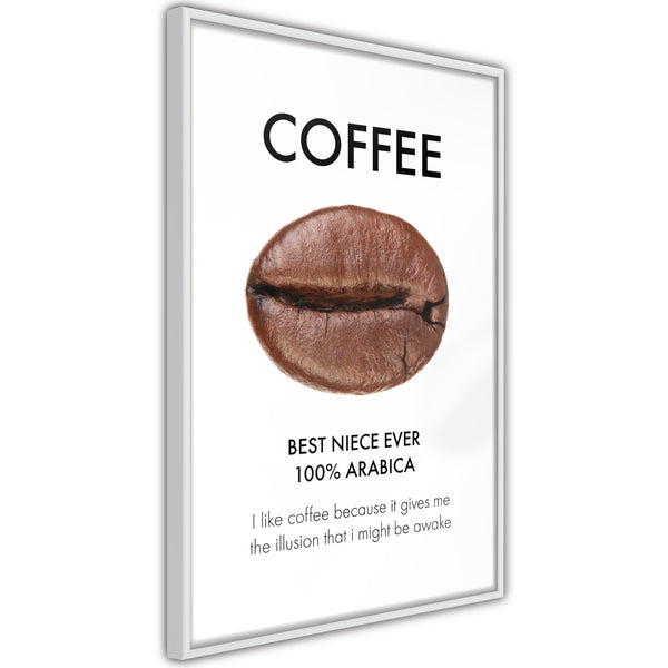 Poster - Coffee I  - wit