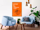 Poster - Orange Colour  - goud