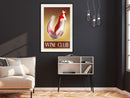 Poster - Woman is Like a Wine  - zwart passepartout