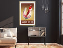 Poster - Woman is Like a Wine  - goud passepartout