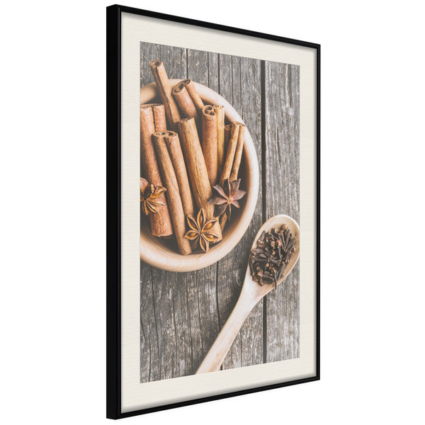 Poster - Kitchen Essentials  - zwart passepartout